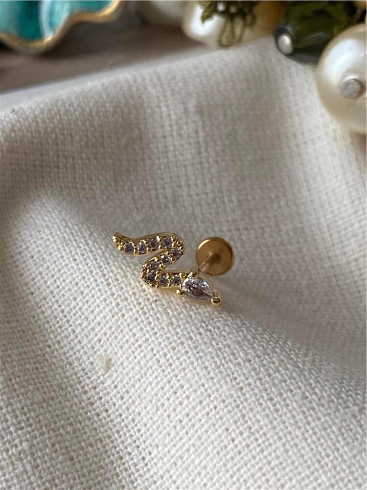 Taşlı Yılan Piercing