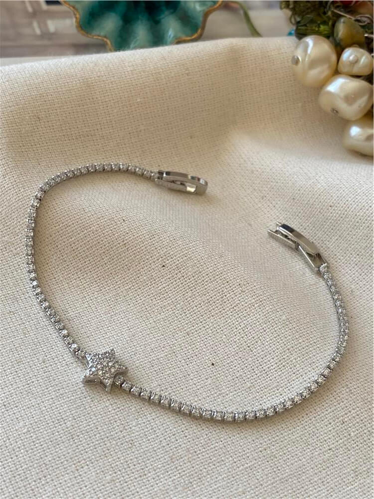 Taşlı Yıldız Detaylı Suyolu Bileklik