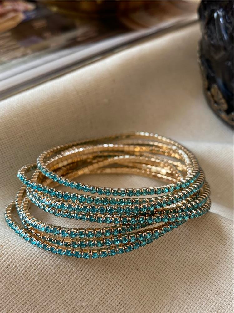 Turkuaz Esnek Suyolu Bileklik