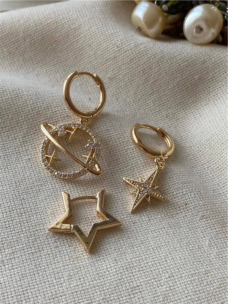 Üçlü Gezegen Küpe