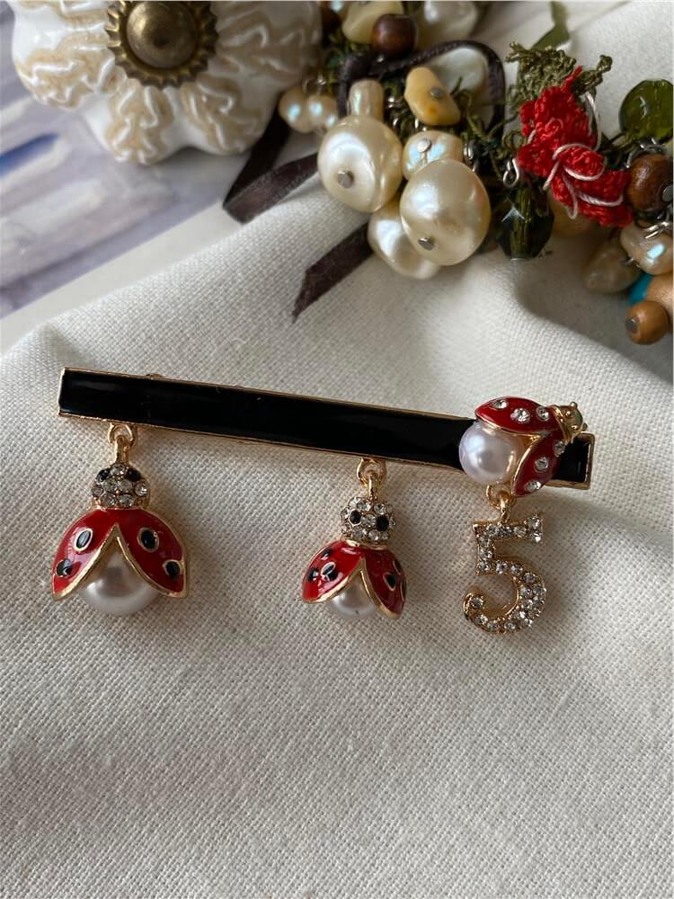Uğurböceği Charmlı Broş