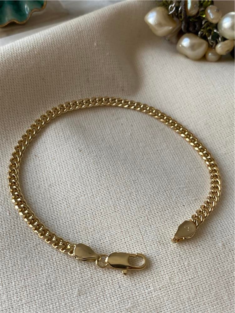 VIP 14K 3 mm Zincir Bileklik