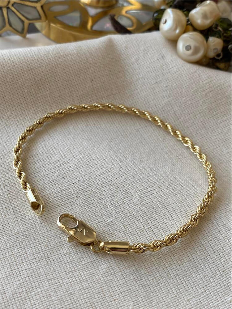 VIP 14K 3mm Burgu Bileklik
