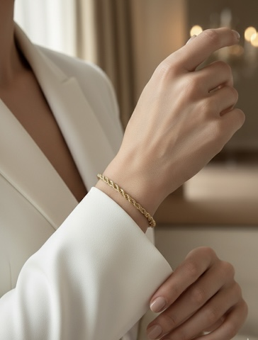 VIP 14K 3mm Burgu Bileklik