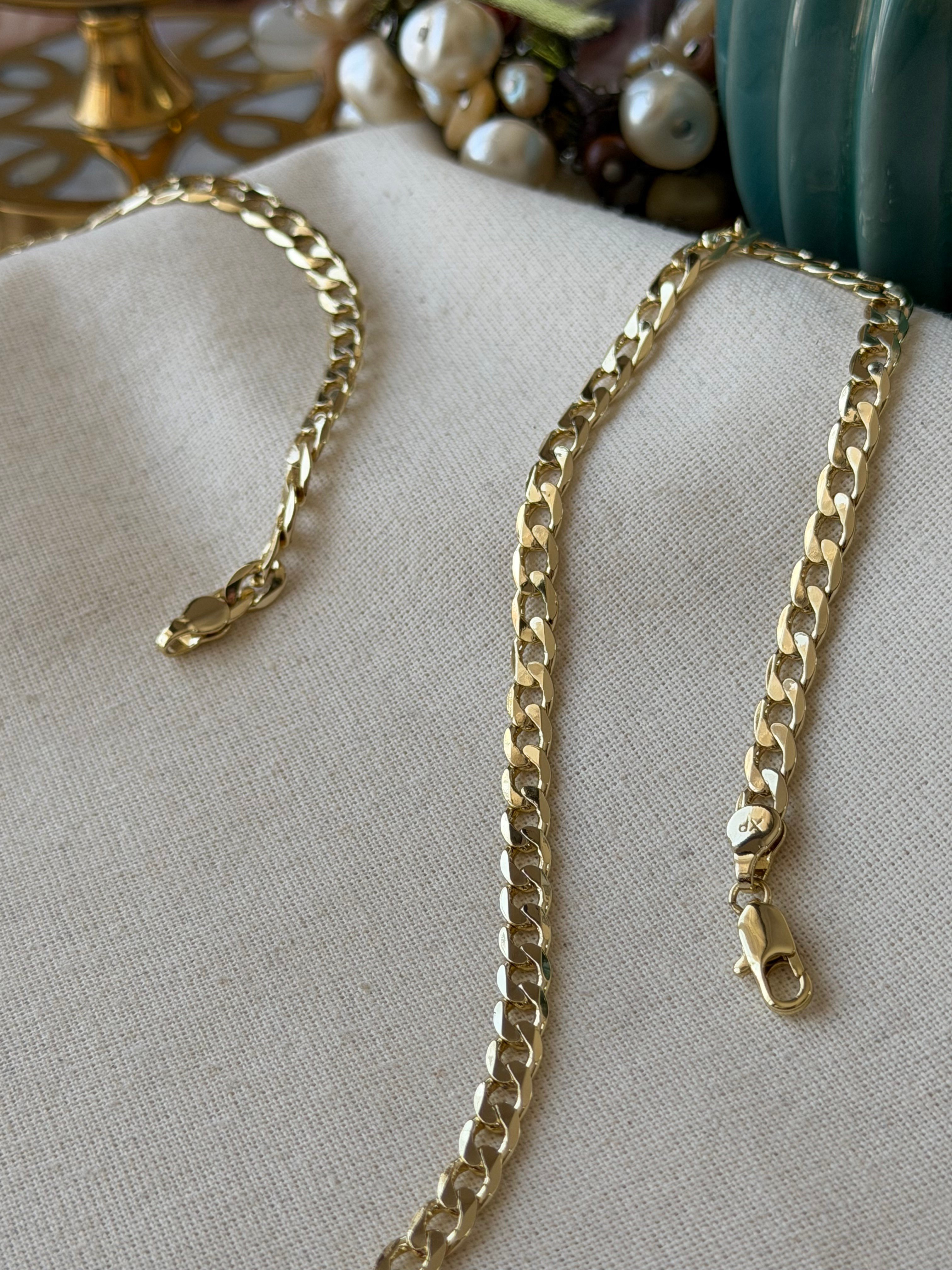 VIP 14K 60 cm Yassı Zincir Kolye