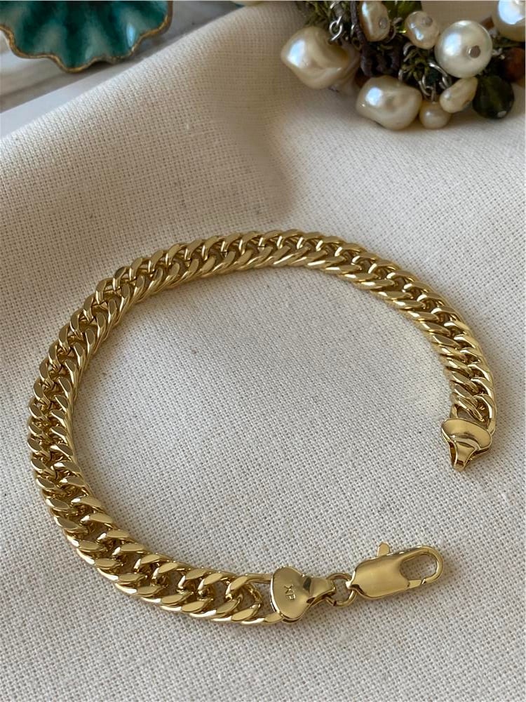 VIP 14K 7 mm Zincir Bileklik