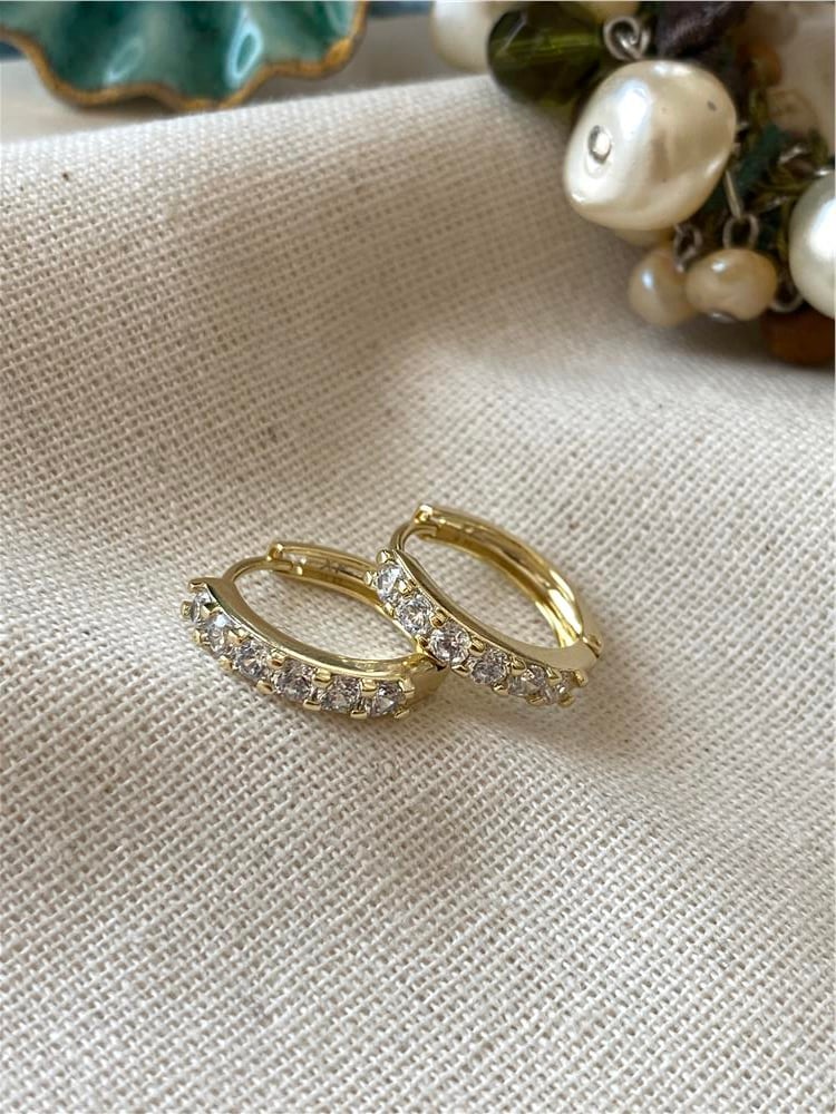 VIP 14K Altıtaş Küpe
