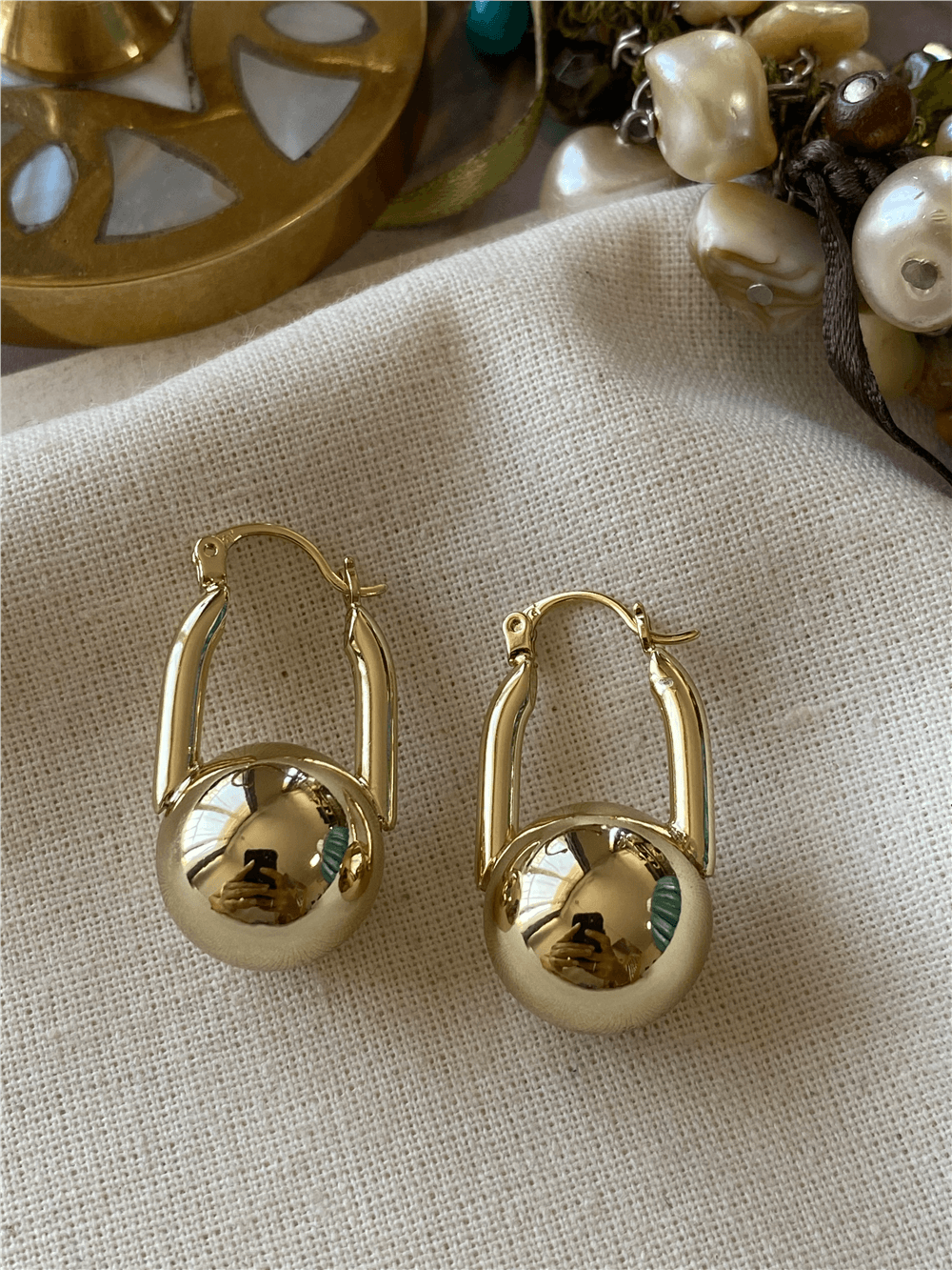 VIP 14K Ball Küpe
