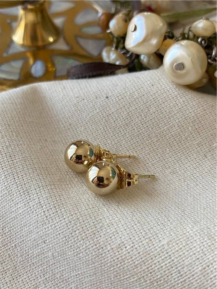 VIP 14K Ball Küpe