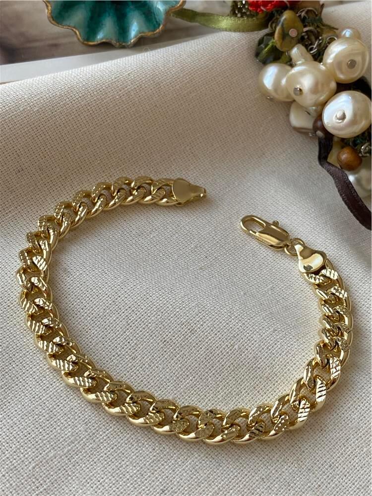 VIP 14K Baskılı Zincir Bileklik