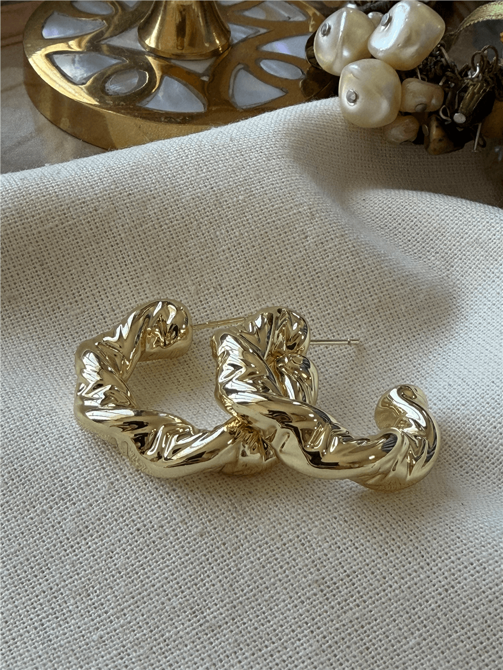 VIP 14K Burgu C Model Küpe