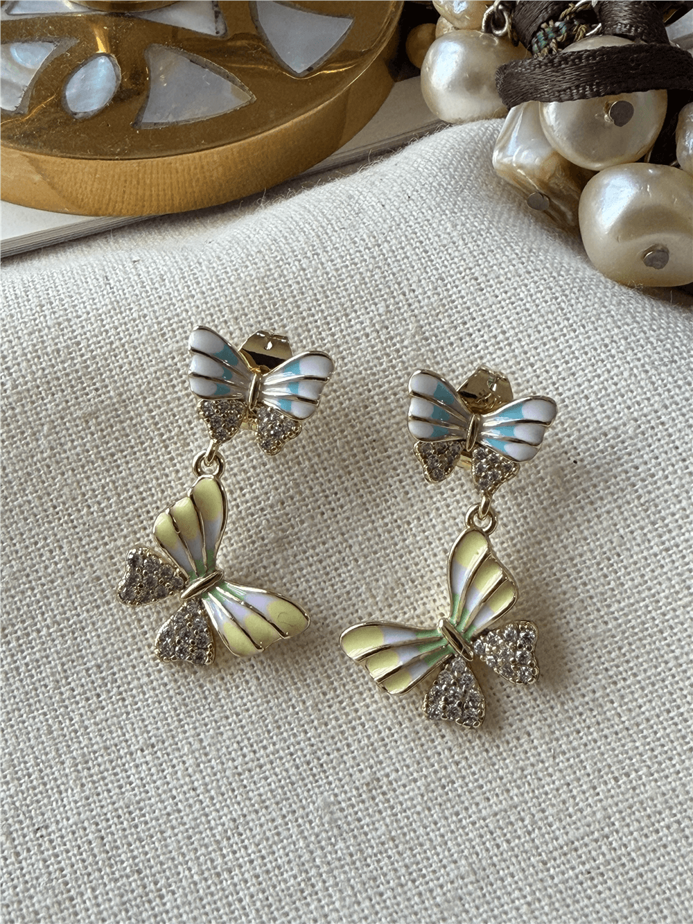 VIP 14K Butterflies Küpe