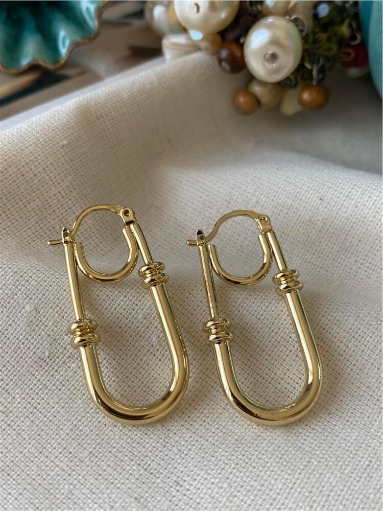 VIP 14K Çengel Tasarım Küpe