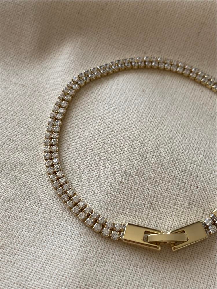 VIP 14K Çift Sıra Suyolu Bileklik