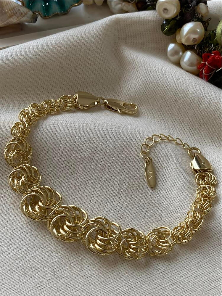 VIP 14K Çoklu Halkalar Bileklik