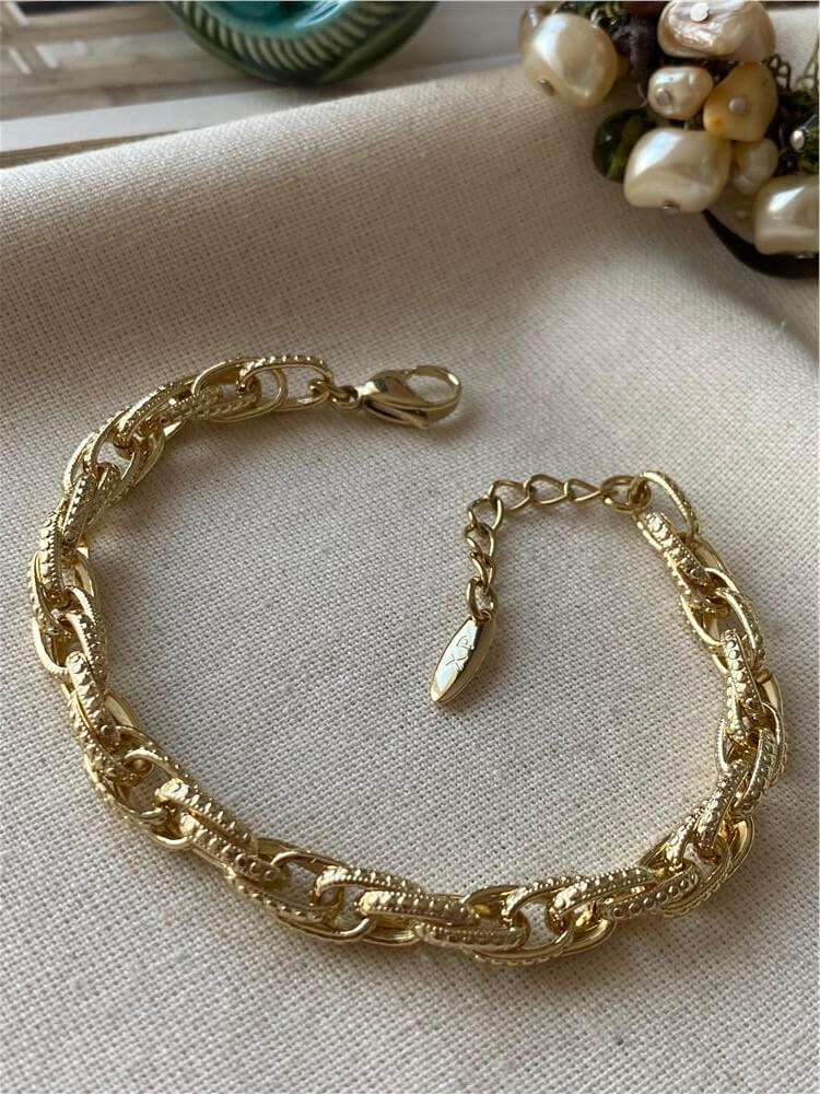 VIP 14K Desenli Geçmeli Bileklik