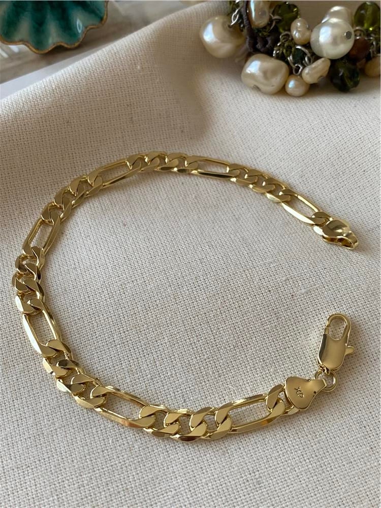 VIP 14K Figaro Bileklik