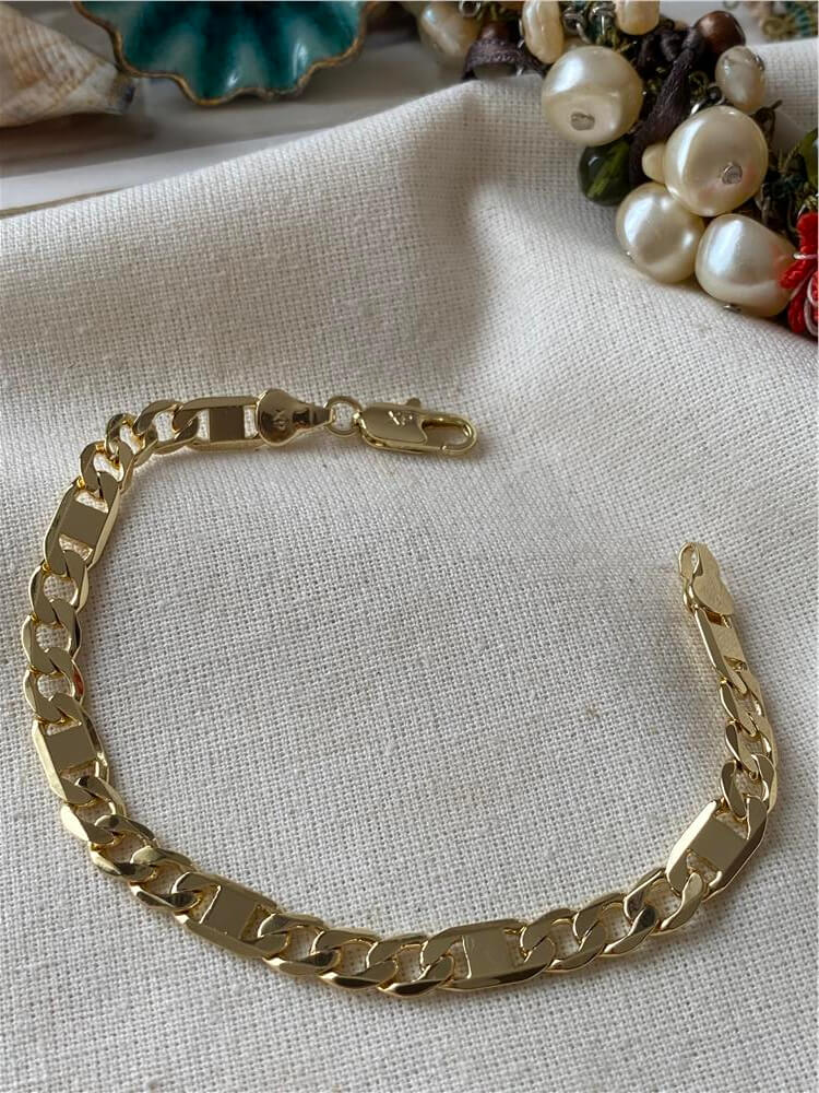 VIP 14K Figaro Design Bileklik