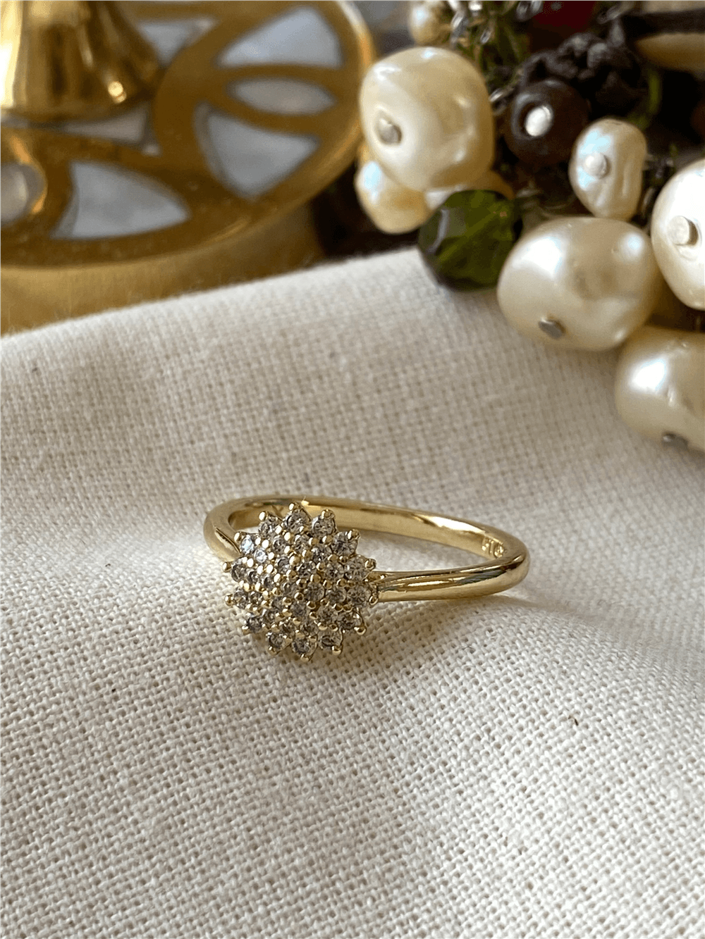 VIP 14K Flower Yüzük