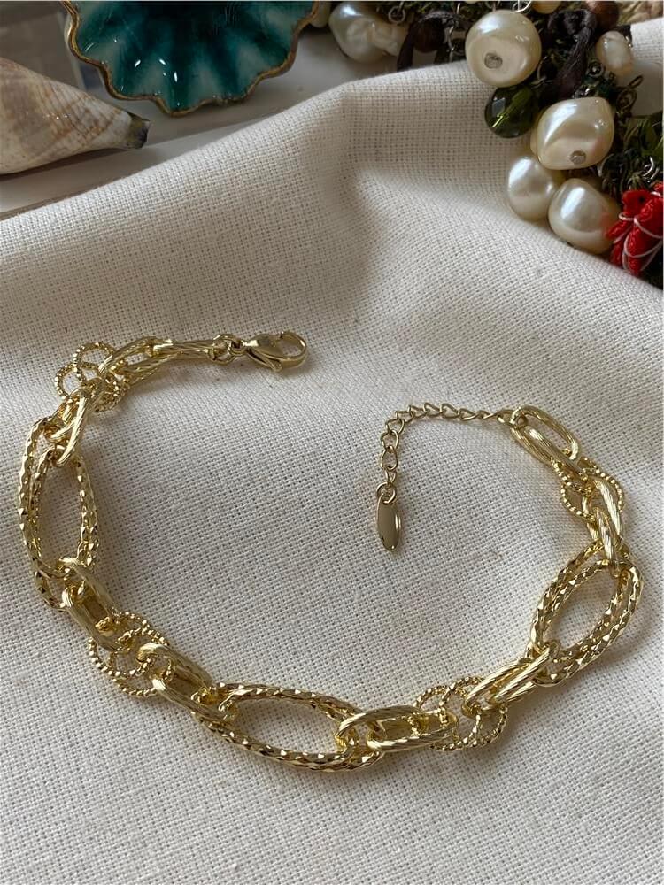 VIP 14K Geçmeli Desenli Halkalar Bileklik