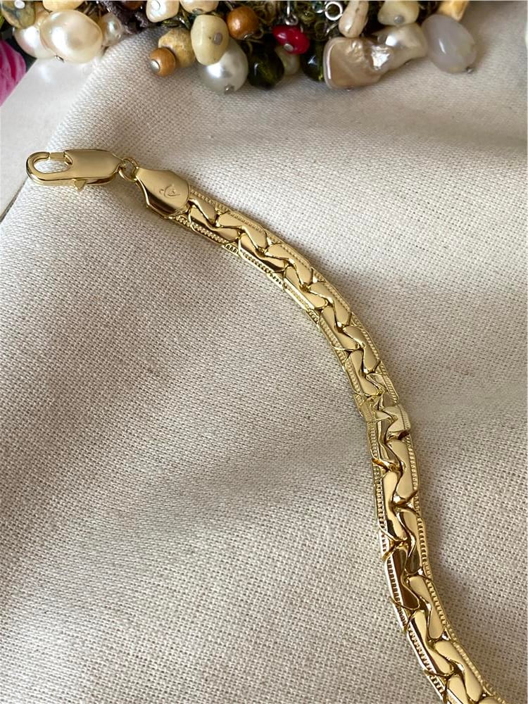 VIP 14K Geçmeli Ezme Bileklik