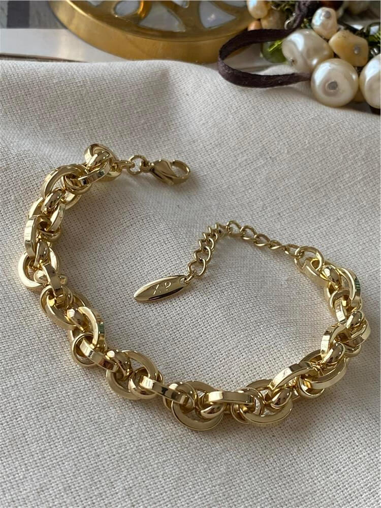 VIP 14K Geçmeli Halkalar Bileklik