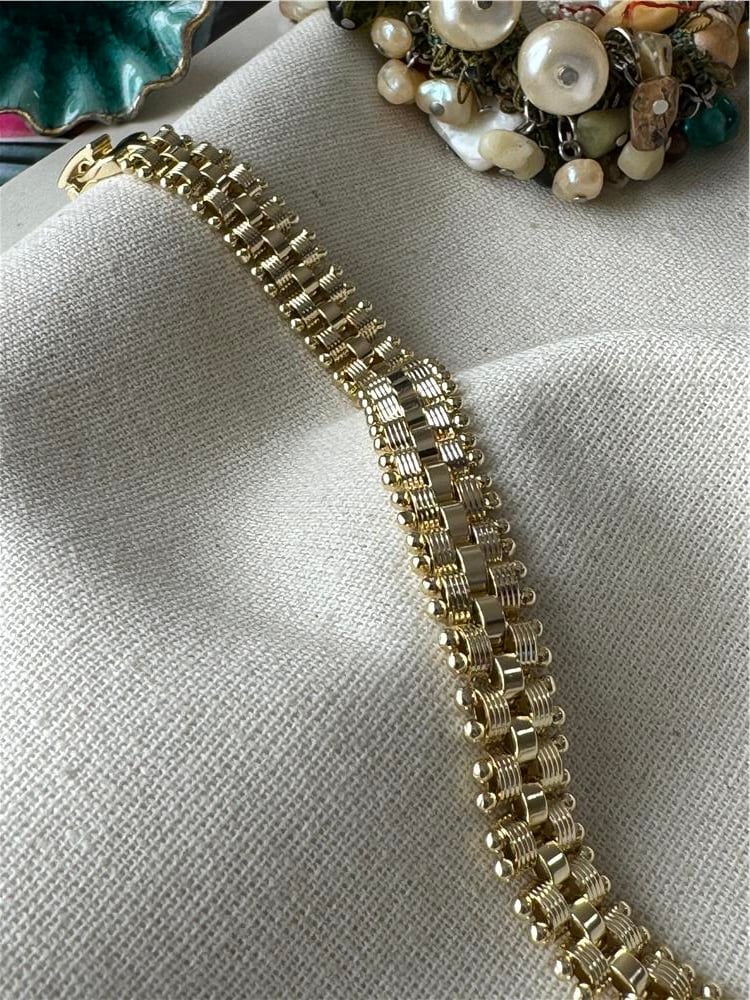 VIP 14K Geçmeli Örme Bileklik