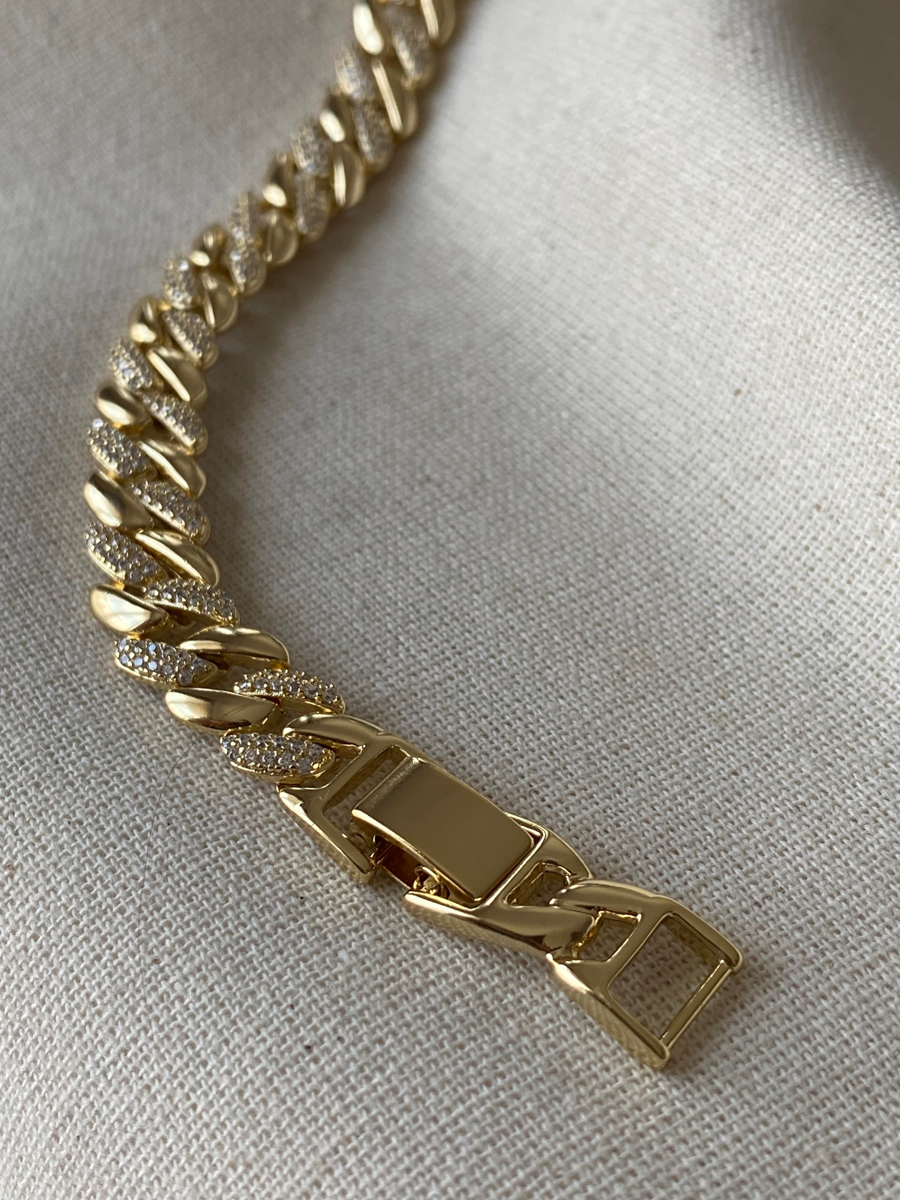 VIP 14K Geçmeli Taşlı Bileklik