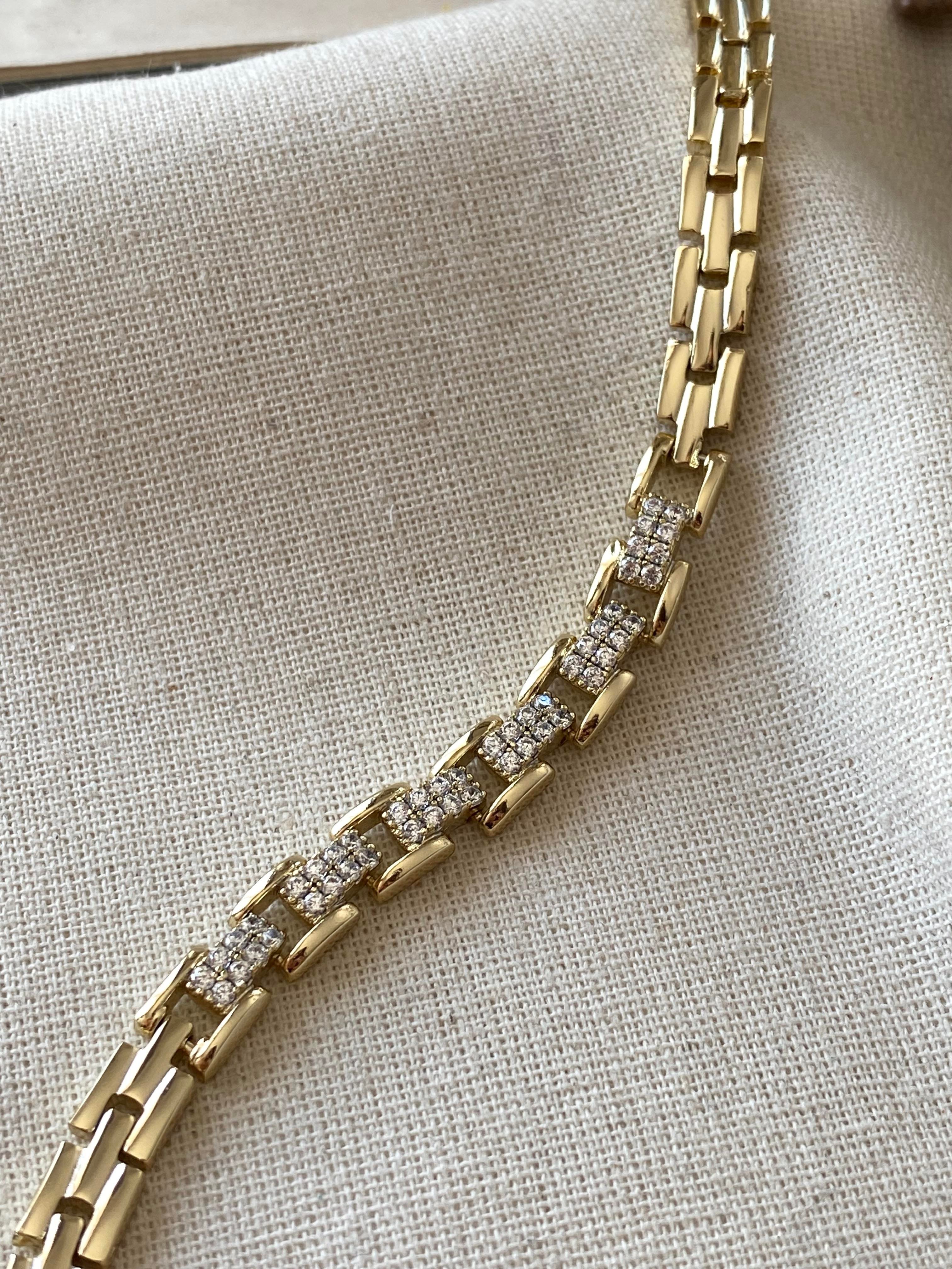 VIP 14K Geçmeli Taşlı Bileklik