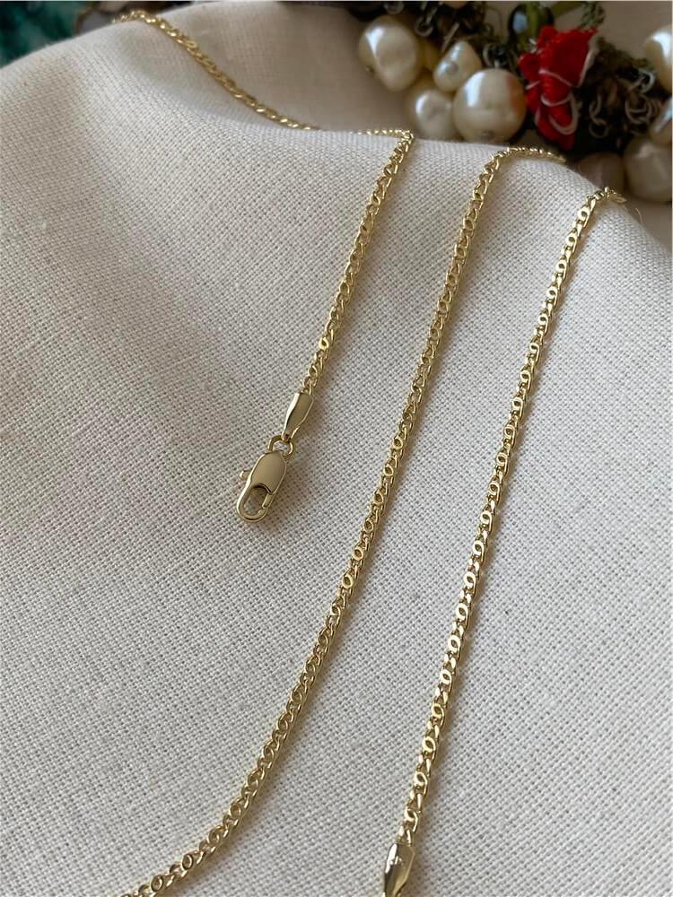 VIP 14K Geçmeli Zincir Kolye