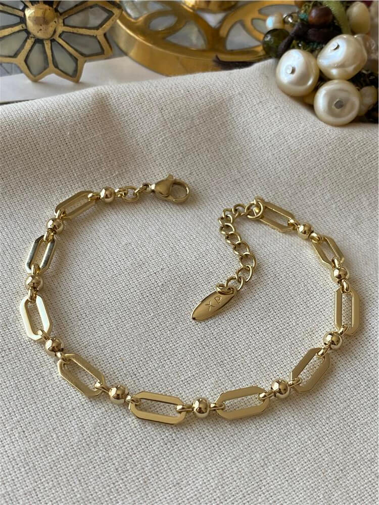 VIP 14K Geniş Altıgen Model Bileklik