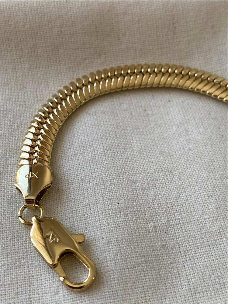 VIP 14K Geniş Balıksırtı Model Bileklik