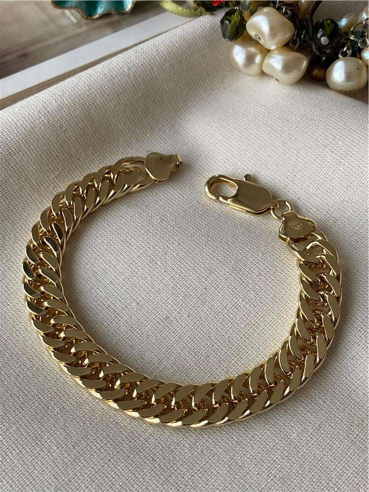 VIP 14K Geniş Örme Bileklik