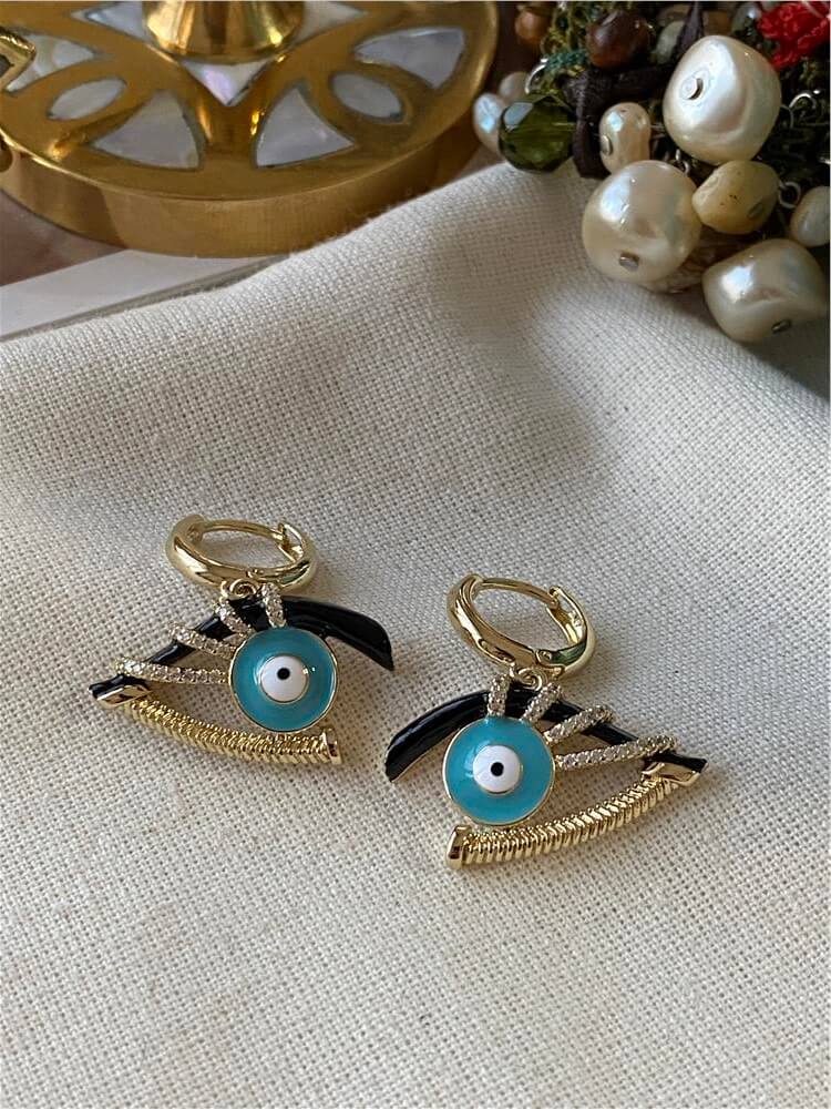 VIP 14K Göz Küpe