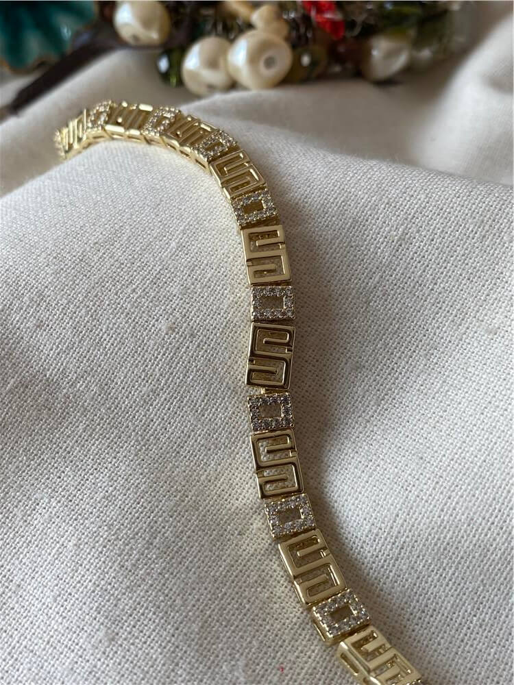 VIP 14K Greek Bileklik