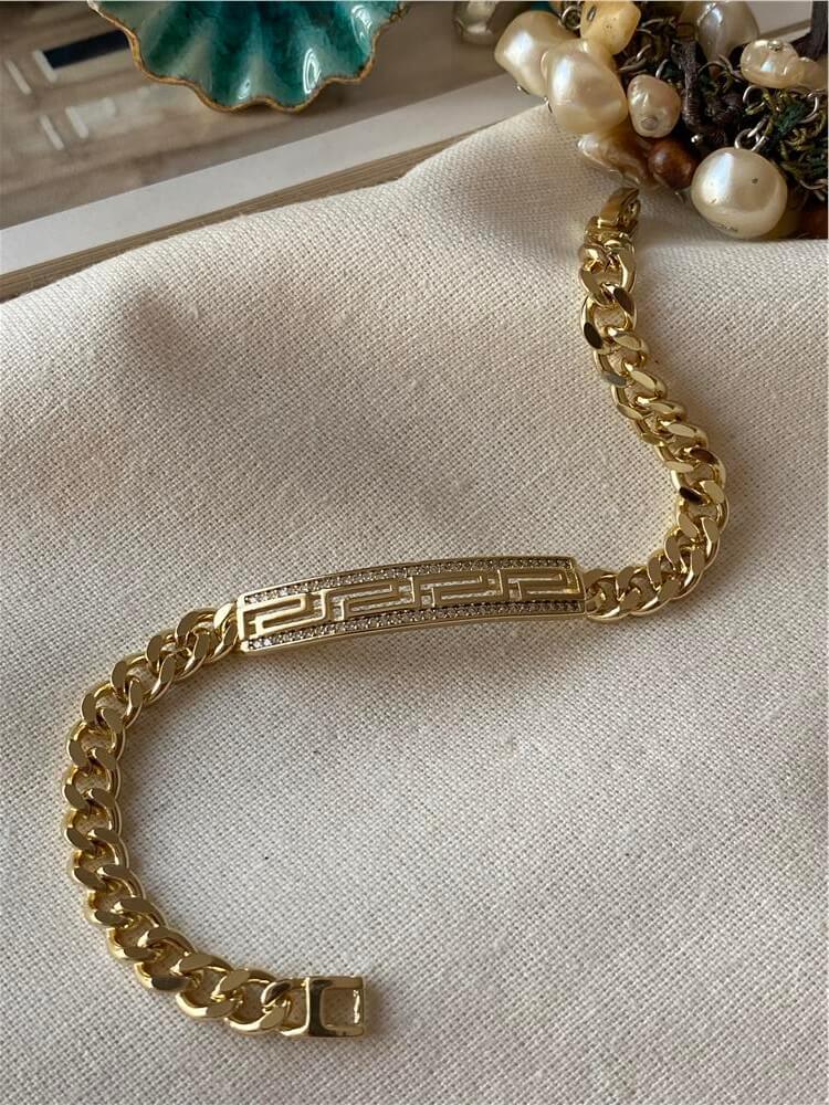 VIP 14K Greek Zincir Bileklik