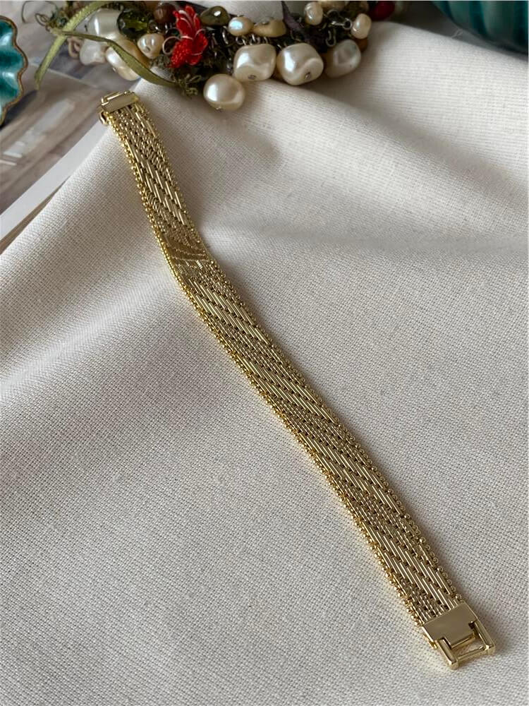 VIP 14K Hasır Örme Bileklik