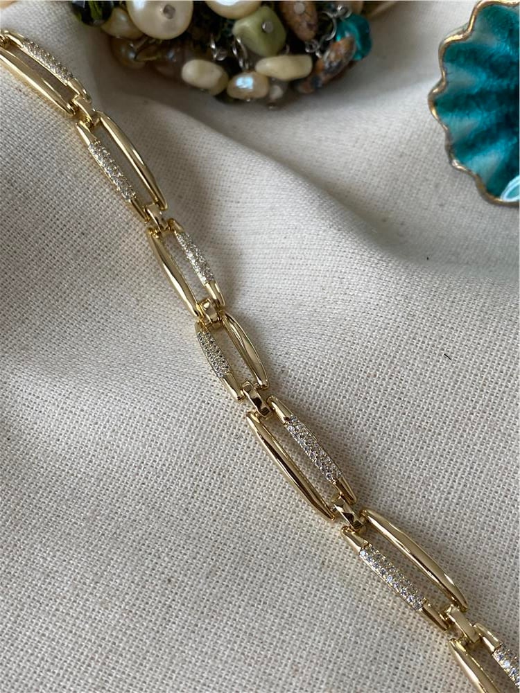 VIP 14K İnce Badem Bileklik