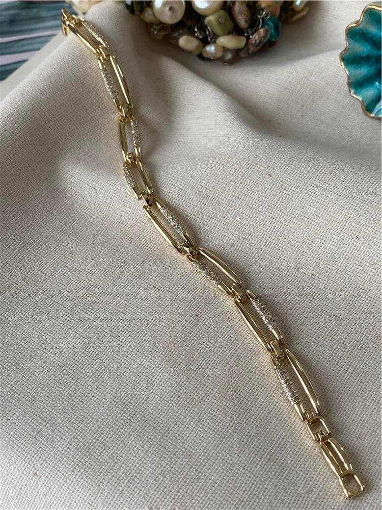 VIP 14K İnce Badem Bileklik