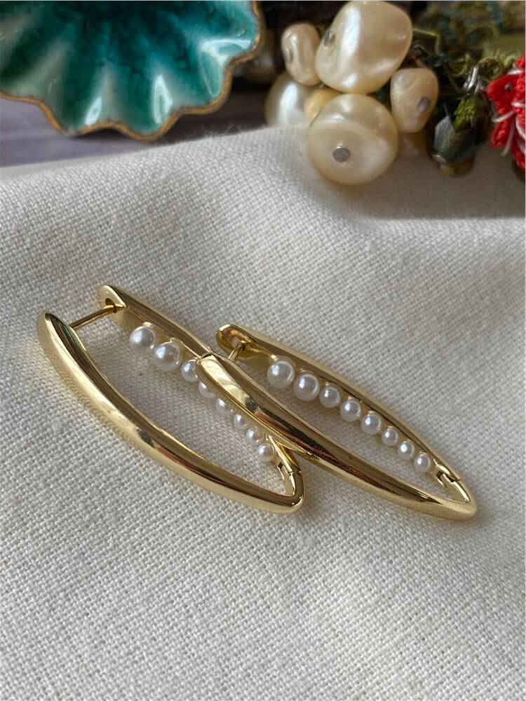 VIP 14K İncili Lades Küpe