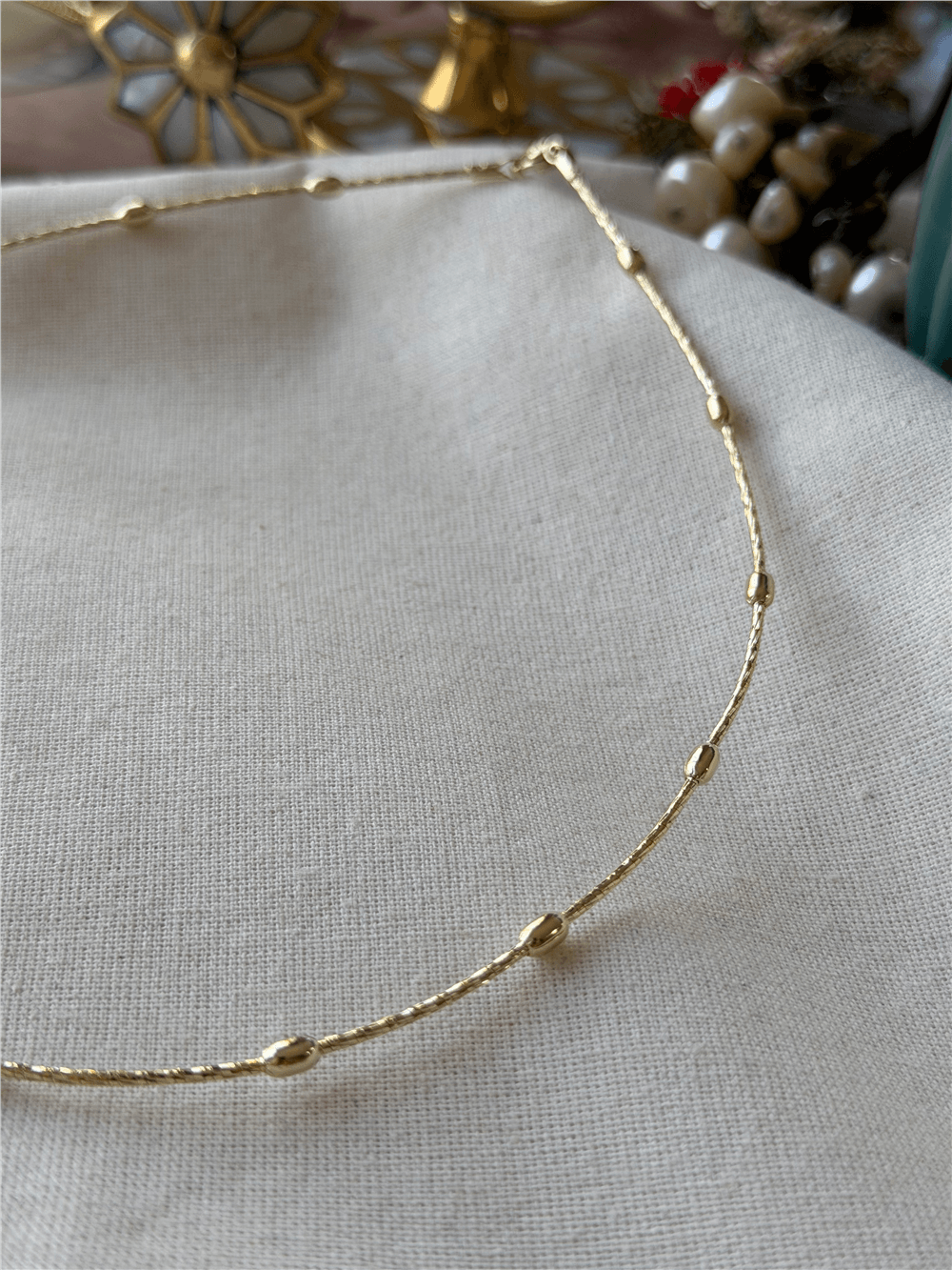 VIP 14K Kapsül Detaylı Choker