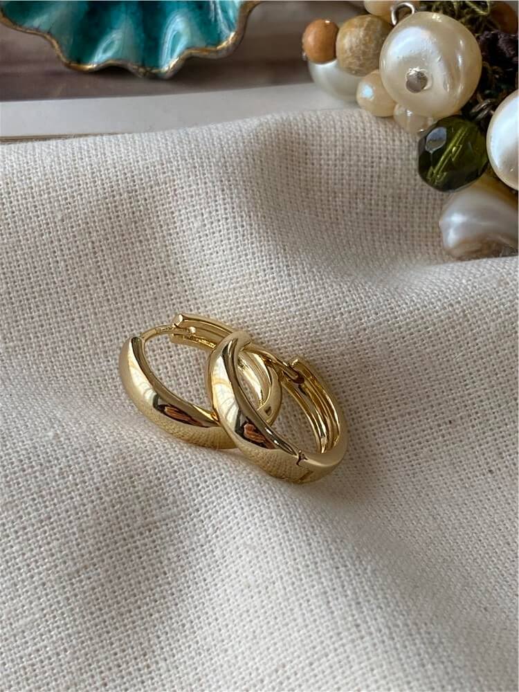 VIP 14K Küt Bombe Halka Küpe