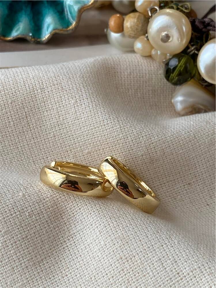 VIP 14K Küt Bombe Halka Küpe