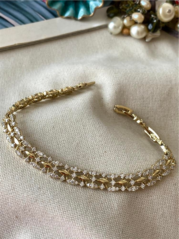 VIP 14K Mini Taş Detaylı Bileklik