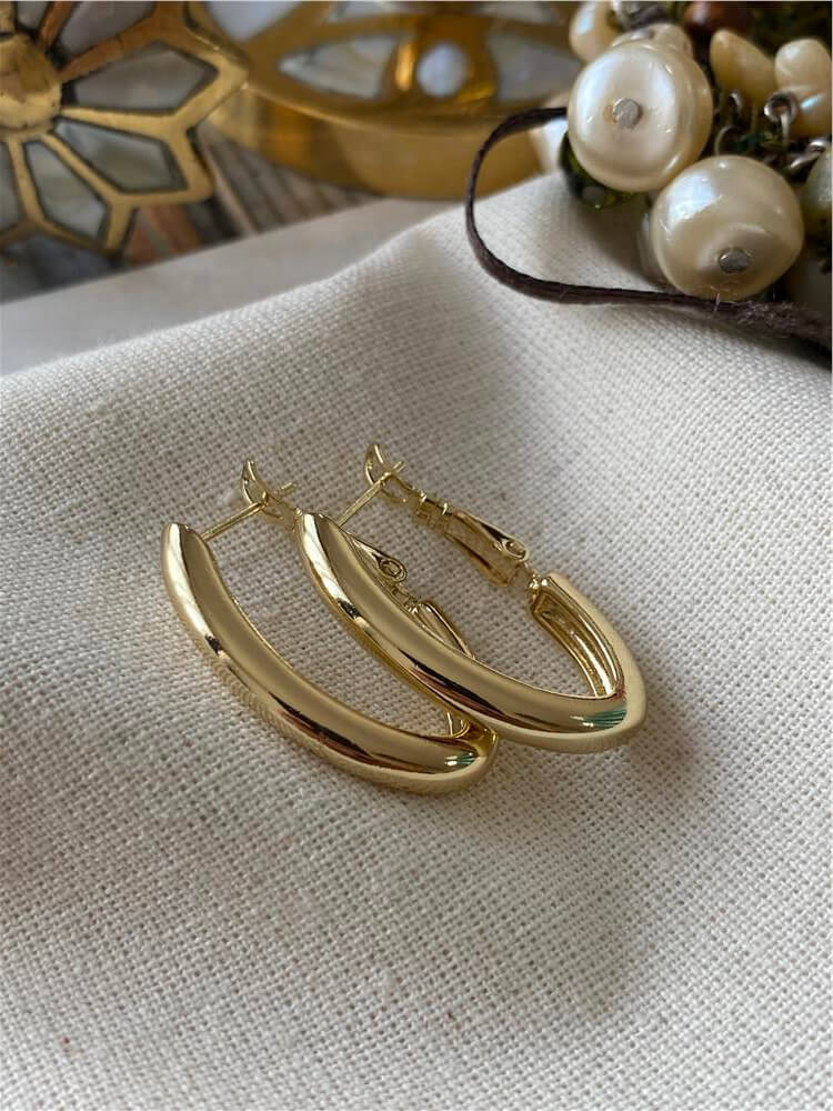 VIP 14K Oval Model Küpe