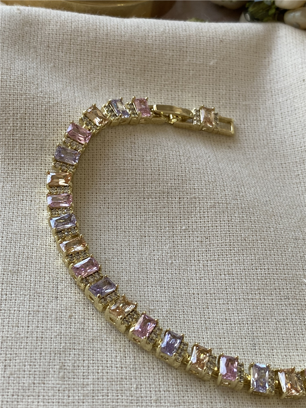 VIP 14K Pastel Baget Kesim Bileklik
