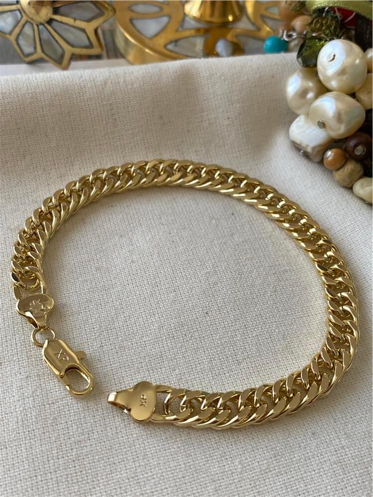 VIP 14K Sık Örme Bileklik