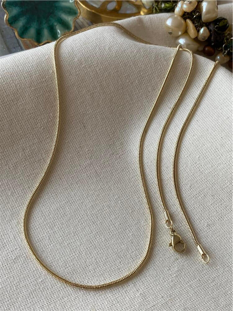 VIP 14K Silindir Zincir Kolye