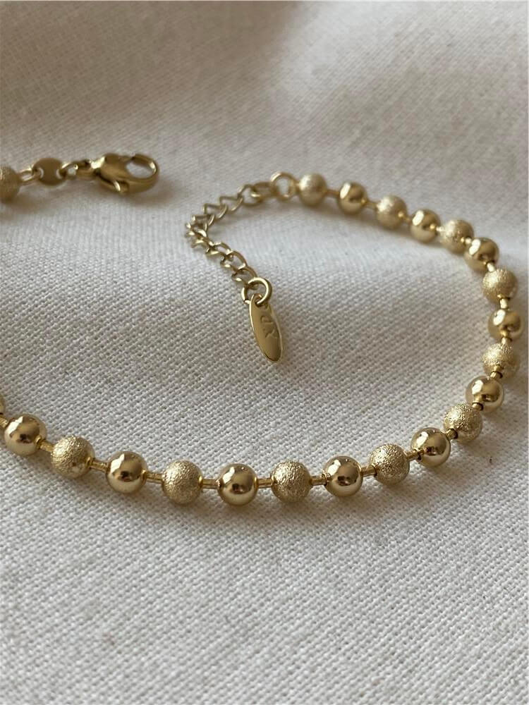 VIP 14K Simli Dorika Detaylı Bileklik