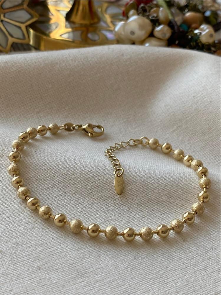 VIP 14K Simli Dorika Detaylı Bileklik